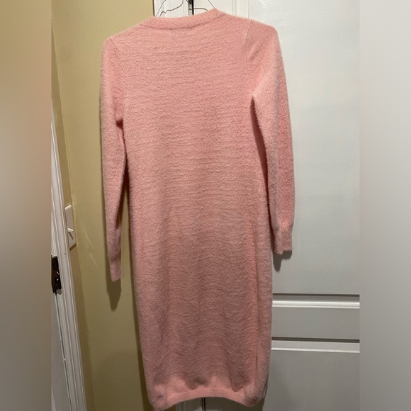 Pink Duster Cardigan long sleeves Medium - Picture 2 of 4